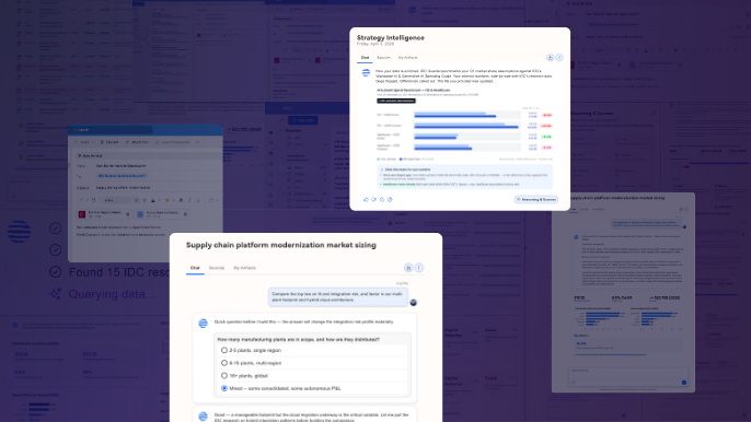 A collage of IDC Quanta Screens